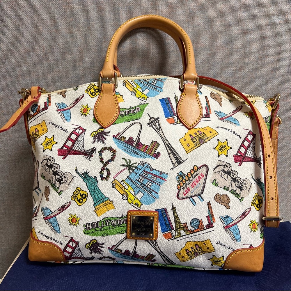 Dooney & Bourke Hollywood Las Vegas Leather Satchel Handbag Limited Edition